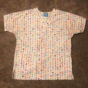 Scrub top and bottoms. Great condition.